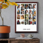 Placa Trofeo Todavía eres el Collage de fotos de un aniversario<br><div class="desc">Regalo de fotos del aniversario del boda para tu pareja. El diseño presenta una impresión de gran tamaño que dice "Todavía eres el único", mostrada como superposición en tus imágenes. La plantilla de fotos está configurada para que añadas 20 de tus fotos favoritas, todas las cuales se muestran en formato...</div>