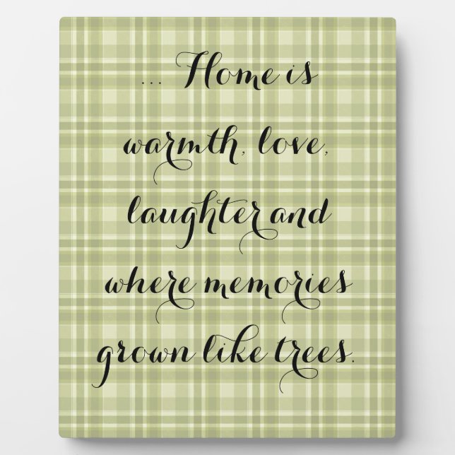 Placa verde de tierra, placa de "hogar" (Frente)