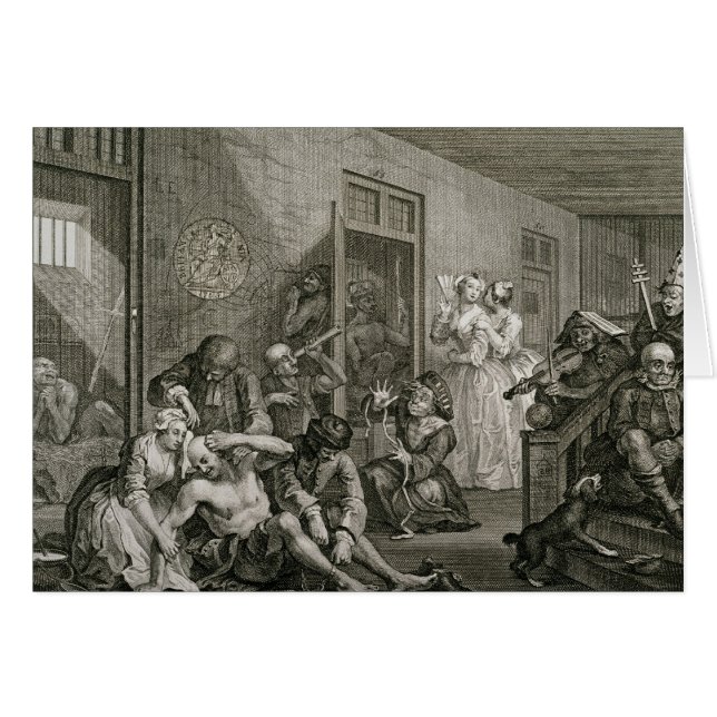 Placa VIII del progreso de un rastrillo, 1735 (Anverso (Horizontal))