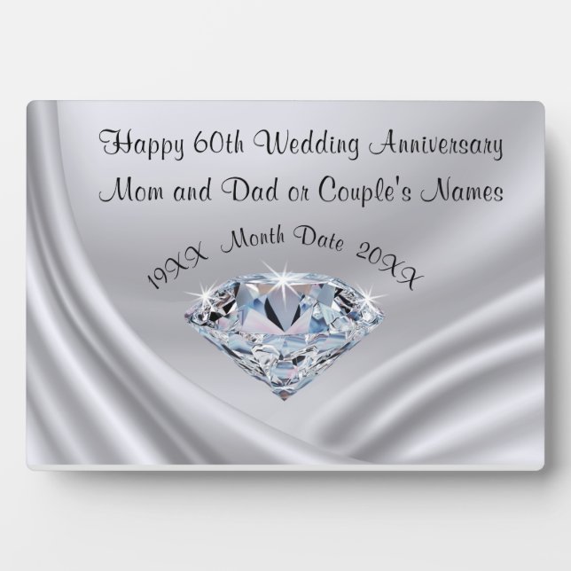 Placas de aniversario personalizadas para los padr (Frente)