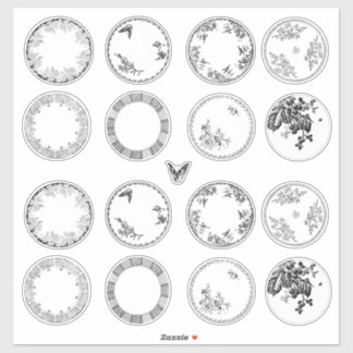 Placas de antigüedades francesas | PEGATINAS NEGRO