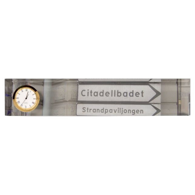 Placas de calle en Landskrona, Suecia (Anverso)