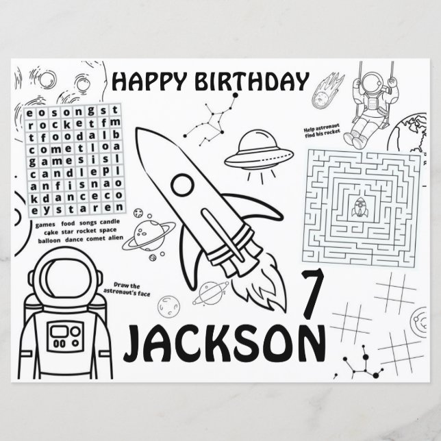 Placas de colocación, hoja de actividades del espa (Anverso)