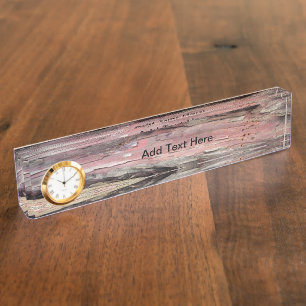 Placas de identificación de madera de la corteza