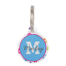 Placas de identificación de perro personalizadas c