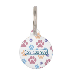 Placas de identificación de perro personalizadas c