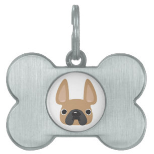 Placas de identificación del bulldog francés