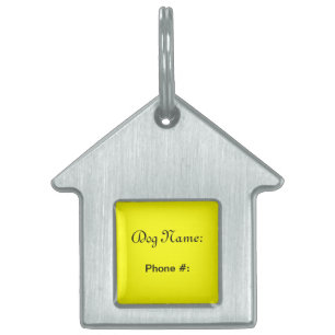 Placas de identificación personalizables para perr