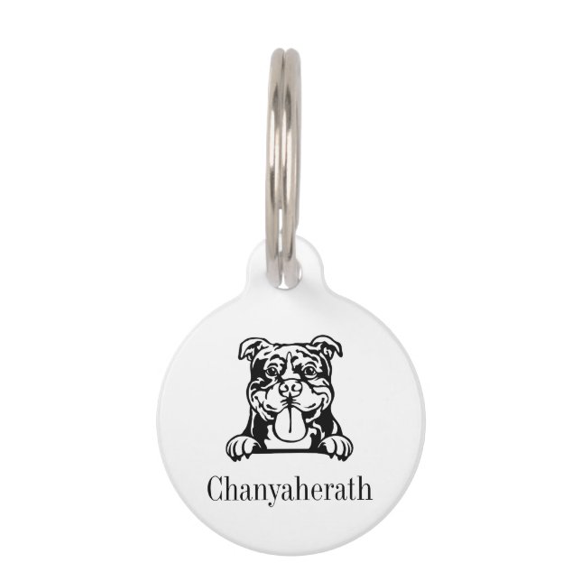 placas de identificación personalizadas para perro (Anverso)