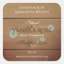 Placas de madera Etiqueta de embalaje de productos