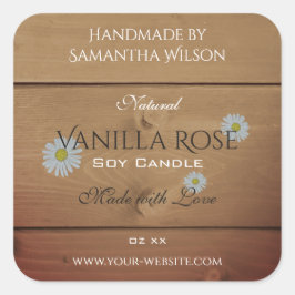 Placas de madera Etiqueta de embalaje de productos