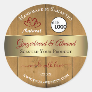 Placas de madera Etiqueta de producto Logotipo de 