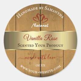 Placas de madera Etiquetas de embalaje de producto