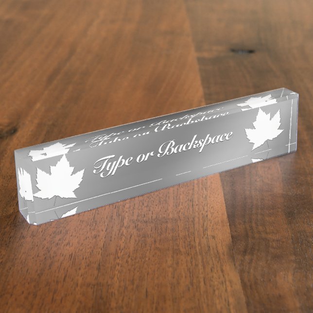 Placas de nombres de Canadá personalizadas Placa d (Lateral)