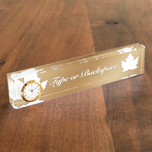 Placas de nombres de Canadá personalizadas Placa d (Lateral)