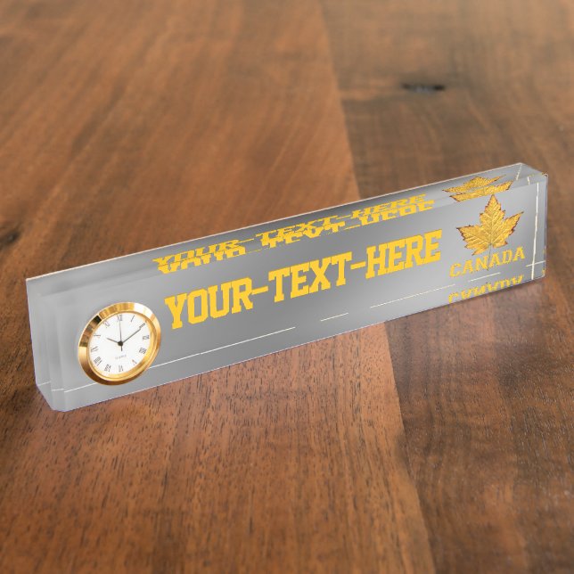 Placas de nombres de Canadá Personalizado Placa de (Lateral)