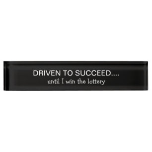 Placas de nombres de escritorio de éxito de Office