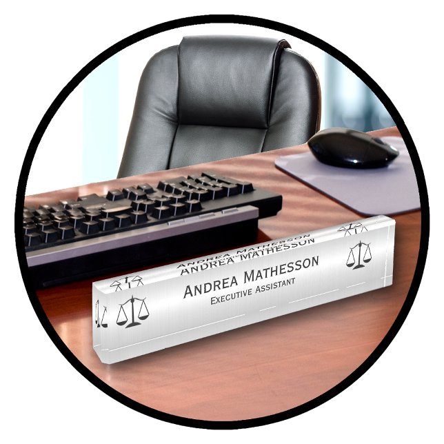 Placas de nombres de escritorio del Secretario Eje (Subido por el creador)
