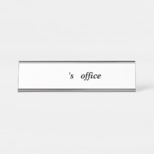 Placas de nombres de oficina