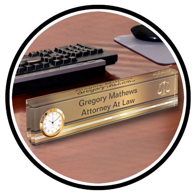 Placas de nombres de oficina ejecutiva del fiscal (Subido por el creador)