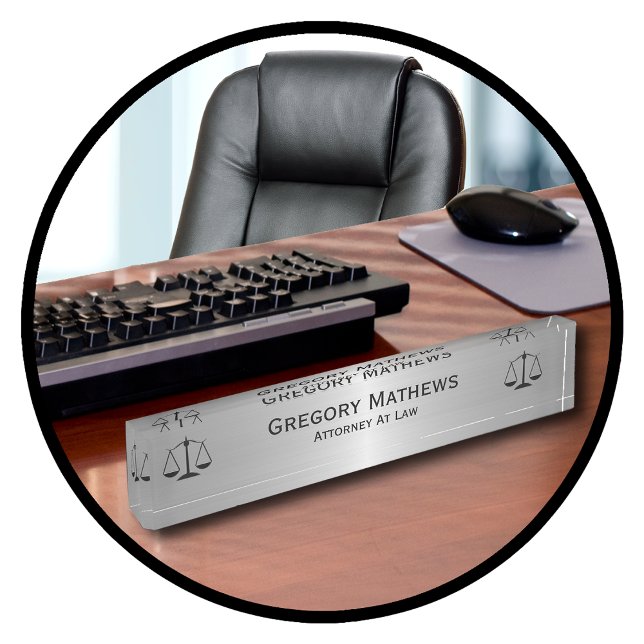 Placas de nombres de oficina ejecutiva del fiscal (Subido por el creador)