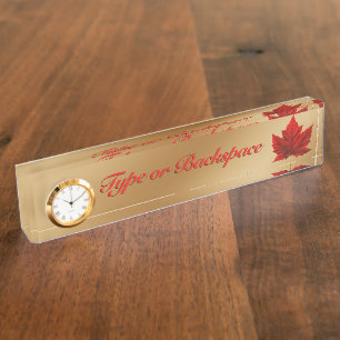 Placas de Nombres Personalizadas de Canadá Placa d