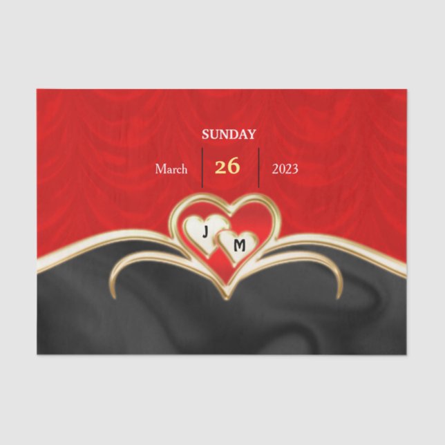 Placas de papel boda (Anverso)