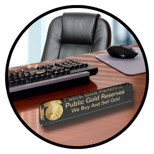 Placas Gold Executive Desk