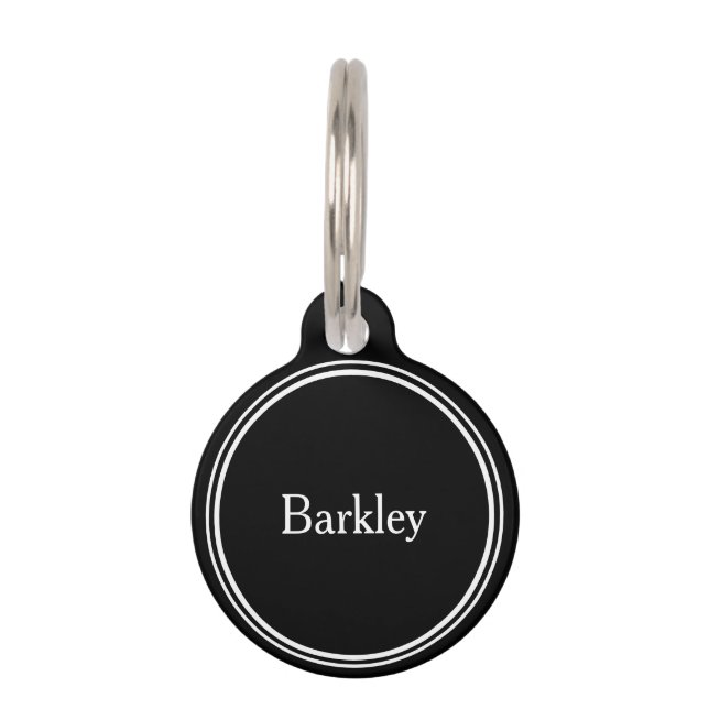 Placas Personalizadas para Mascotas - Minimalista  (Anverso)