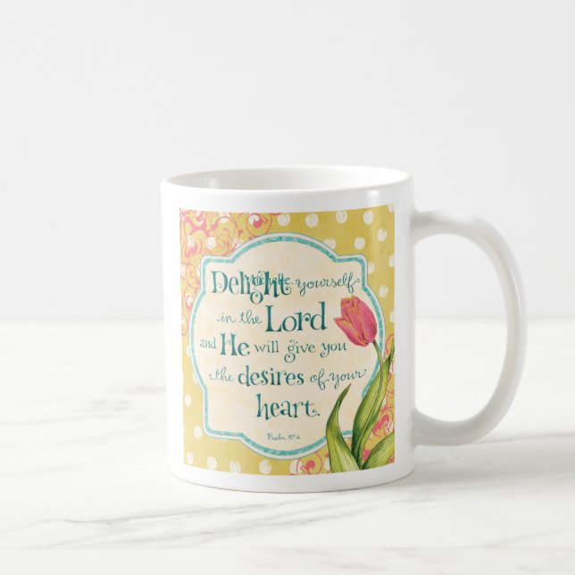 Placer en el señor - taza de café personalizada (Derecha)