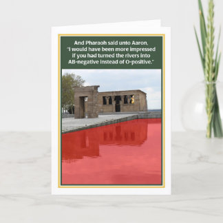 Plaga de la tarjeta divertida AB-negativa del