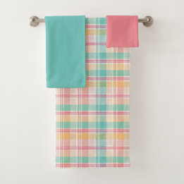 Plaid de cuadros multicolor