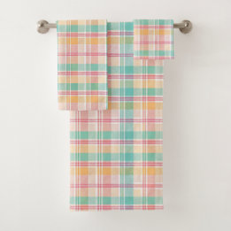 Plaid de cuadros multicolor