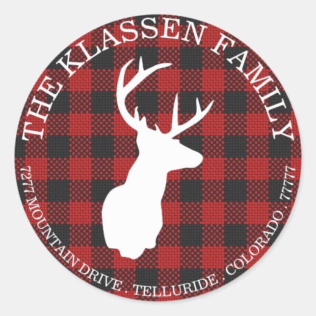 Plaid Muy Navideño | Sello de Sobre (Anverso)