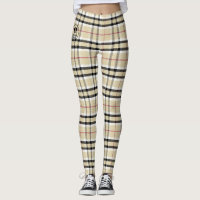 Plaid - Tan - Emo - Leggings