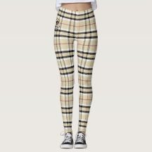 Plaid - Tan - Emo - Leggings