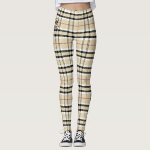 Plaid - Tan - Emo - Leggings