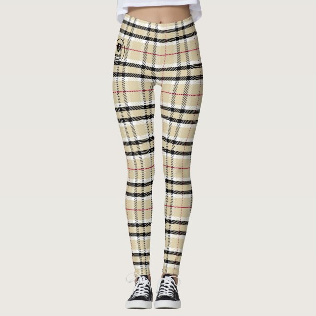 Plaid - Tan - Emo - Leggings (Anverso)