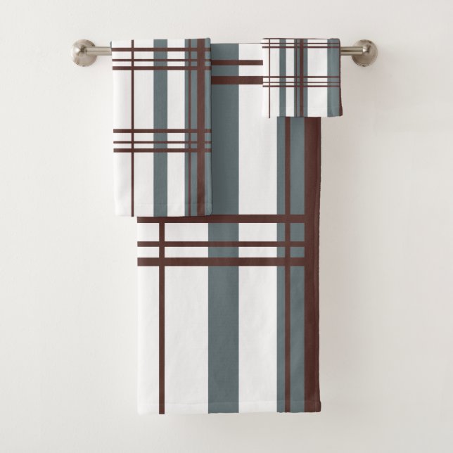 Plaid Tradicional Gris Fumado, Burgundy Profundo,  (In situ)