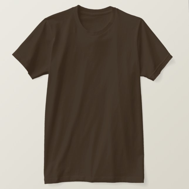 Plain Brown Mens Jersey T-Shirt (Anverso del diseño)