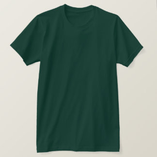 Plain Forest Green Mens Jersey T-Shirt