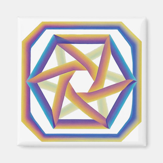 Plake 64 y el pequeño imán Hexagrams (Frente)