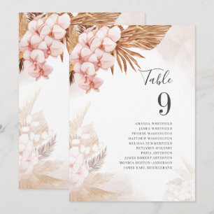 Plan de Asientos de Boda de Mesa de Terracota con 
