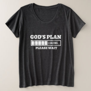 Plan de Dios cargando camiseta de mujeres de tamañ