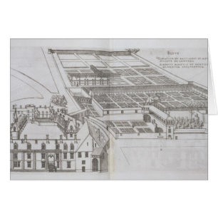 Plan de jardines cerrados y Chateau de Gaillo