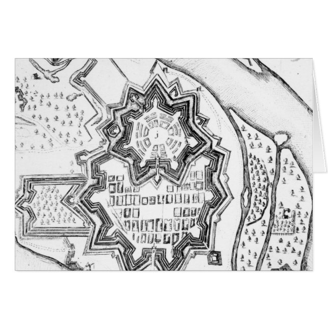 Plan de Mannheim, Alemania 1690 (Anverso (Horizontal))