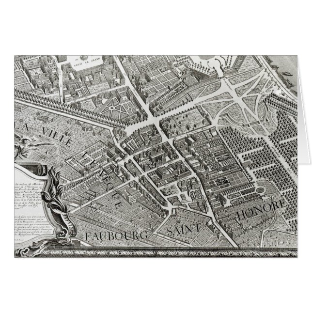 Plan de París, conocido como el 'Plan de Turgot' (Anverso (Horizontal))
