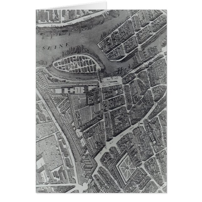 Plan de París, conocido como el 'Plan de Turgot' (Frente)