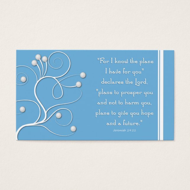 Plan de Salvación del Tracto del Evangelio, Blue S (Frente)