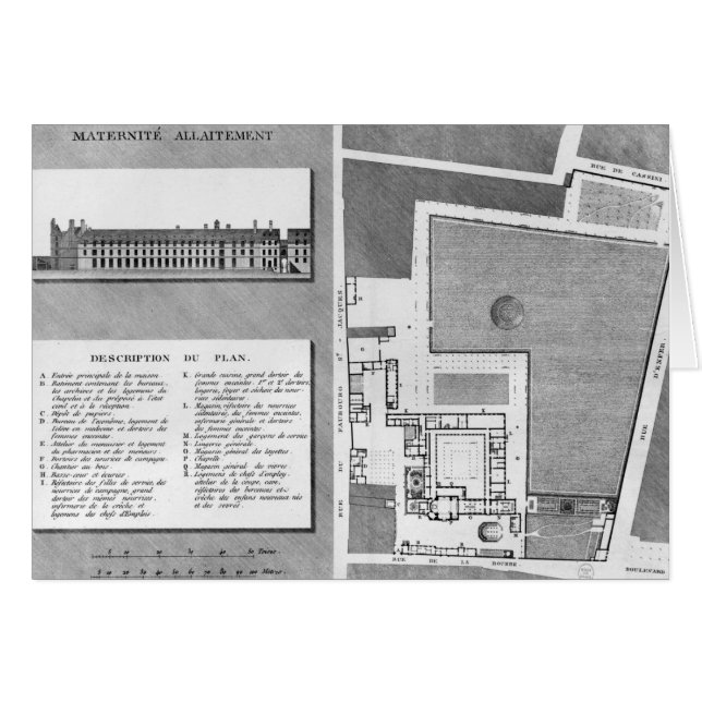 Plan del Puerto Real Maternito (Anverso (Horizontal))